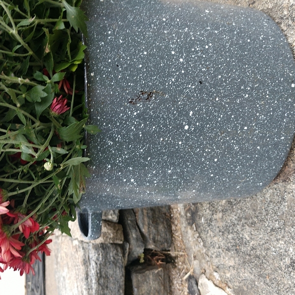 #5 VINTAGE Graniteware Dual Handled Country Pot - Picture 4 of 9